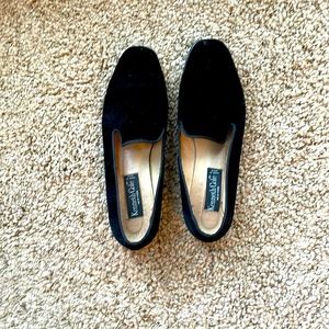 Black Velvet Loafers